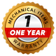 1 Year Warranty on Mechanical Items
