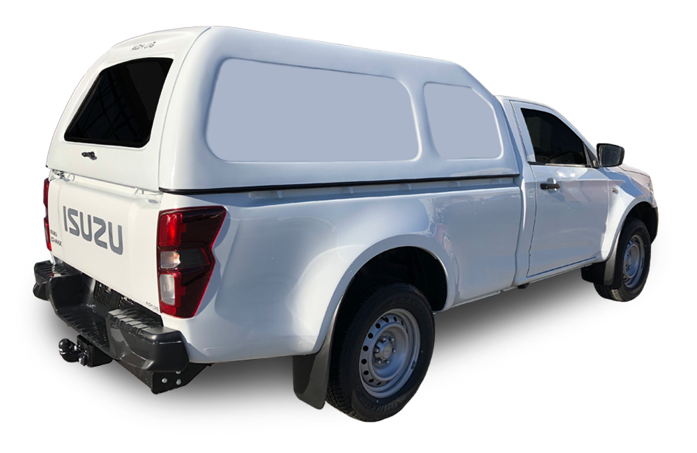 Isuzu Gen 7 Single Cab Roadrunner-Canopy-Isuzu-White-High Roof Blankside-AndyCab