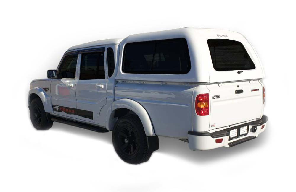 Mahindra Pik Up Double Cab Roadrunner Canopy-Canopy-Mahindra-White-AndyCab