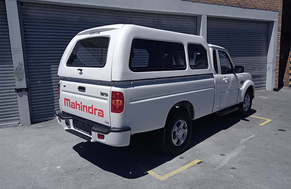 Mahindra Pik Up Single Cab Roadrunner Canopy-Canopy-Mahindra-White-Blankside-AndyCab