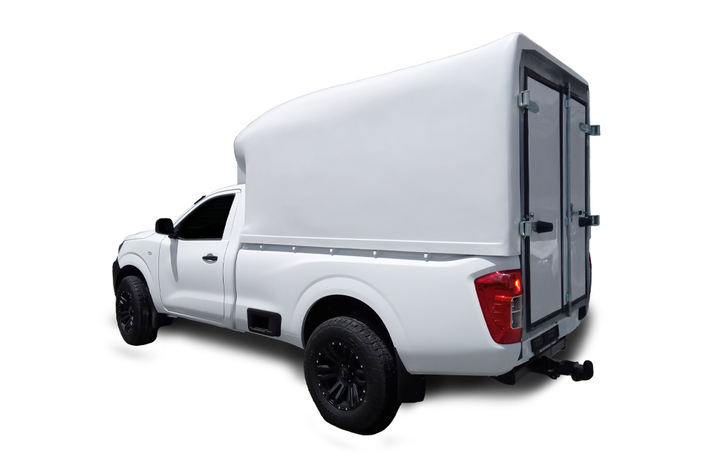 Navara Courier Canopy-Canopy-Nissan-White-AndyCab