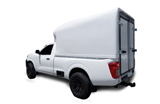 Navara Courier Canopy-Canopy-Nissan-White-AndyCab