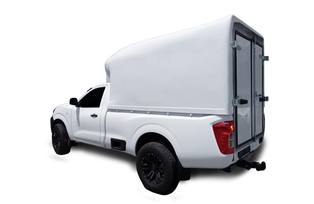 Navara Pro4x Courier-Canopy-Nissan-White-AndyCab