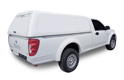 Steed 5 Single Cab Roadrunner-Canopy-GWM-White-Low Roof Blankside-AndyCab